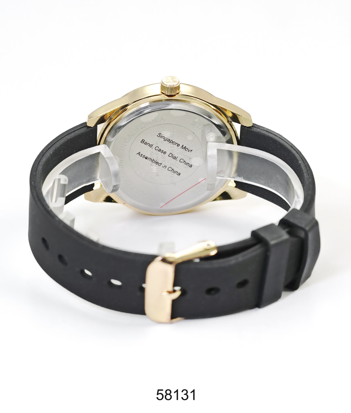 5813-Montres Carlo Silicon Band Watch