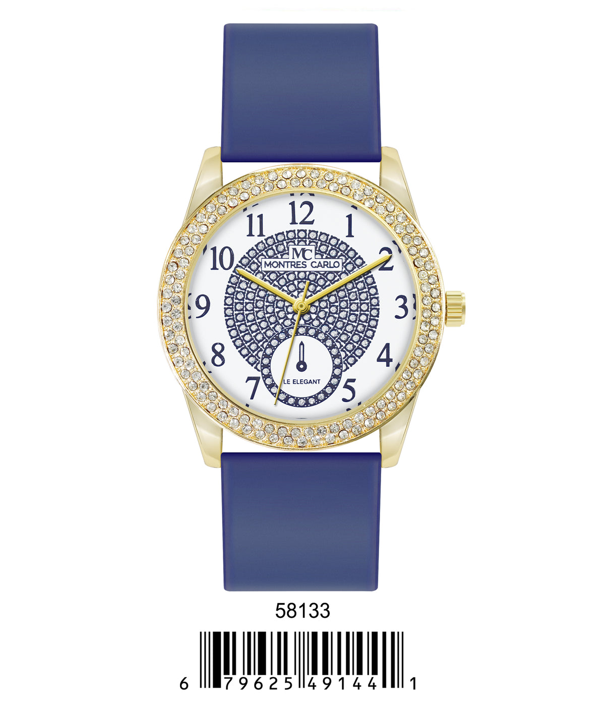 5813-Montres Carlo Silicon Band Watch