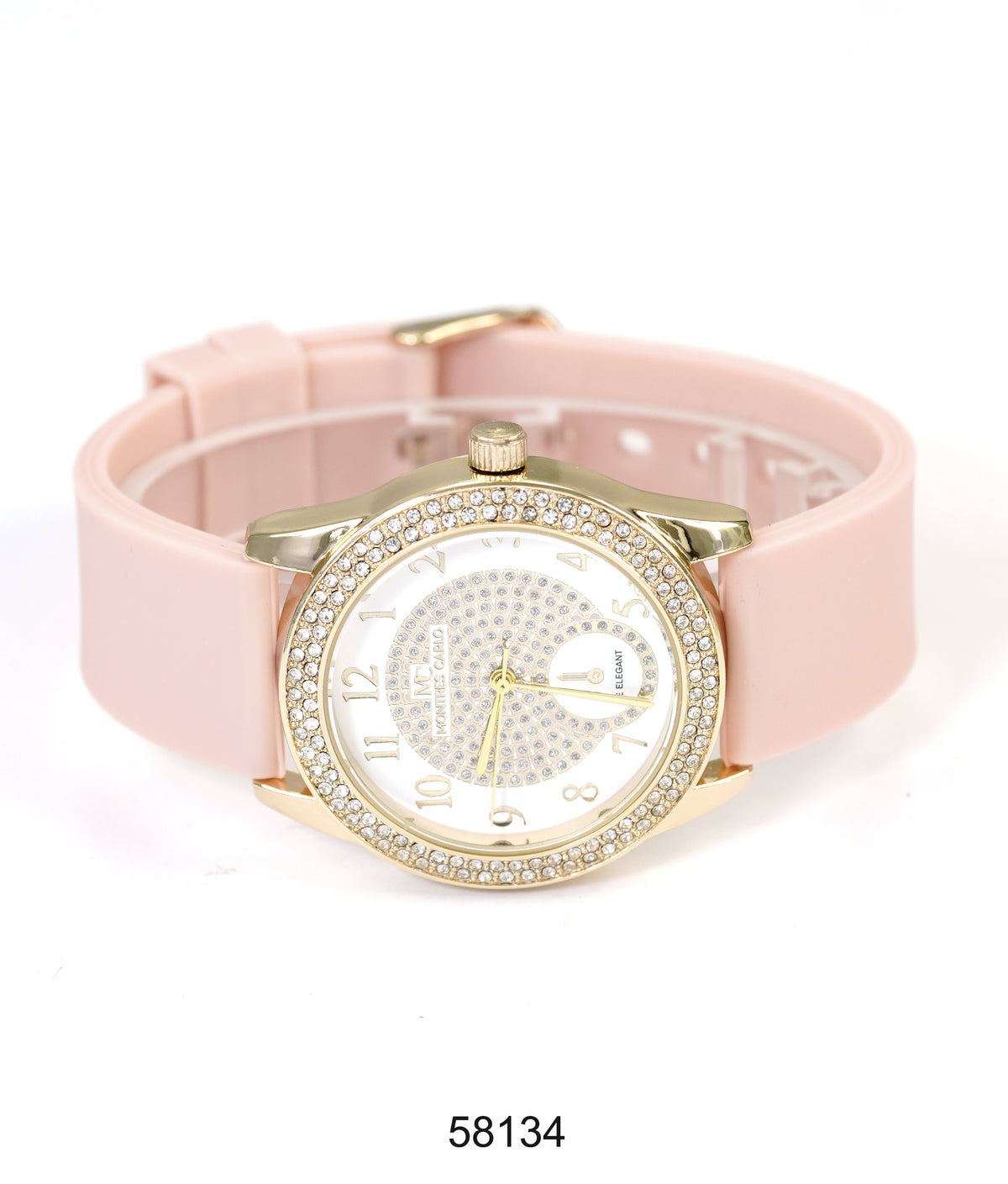 5813-Montres Carlo Silicon Band Watch