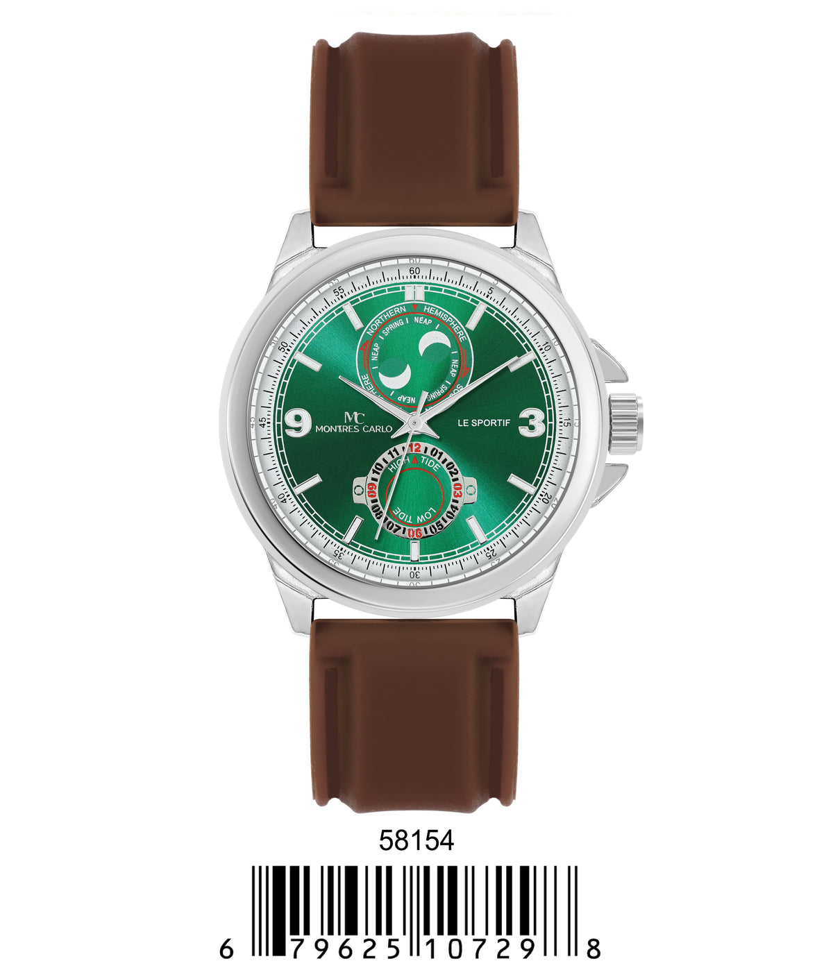 5815-Montres Carlo Silicon Band Watch