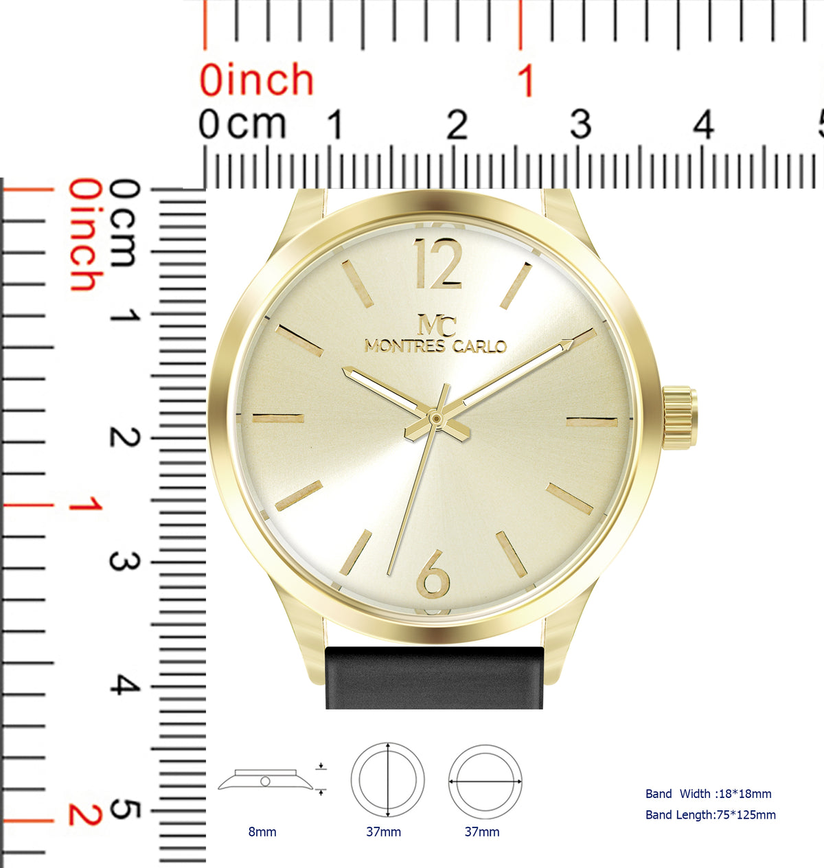 5825-JB8 - Silicon band watch Gift Box Edition