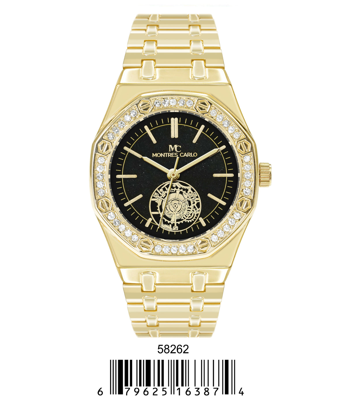 5826-Montres Carlo Metal Band Watch