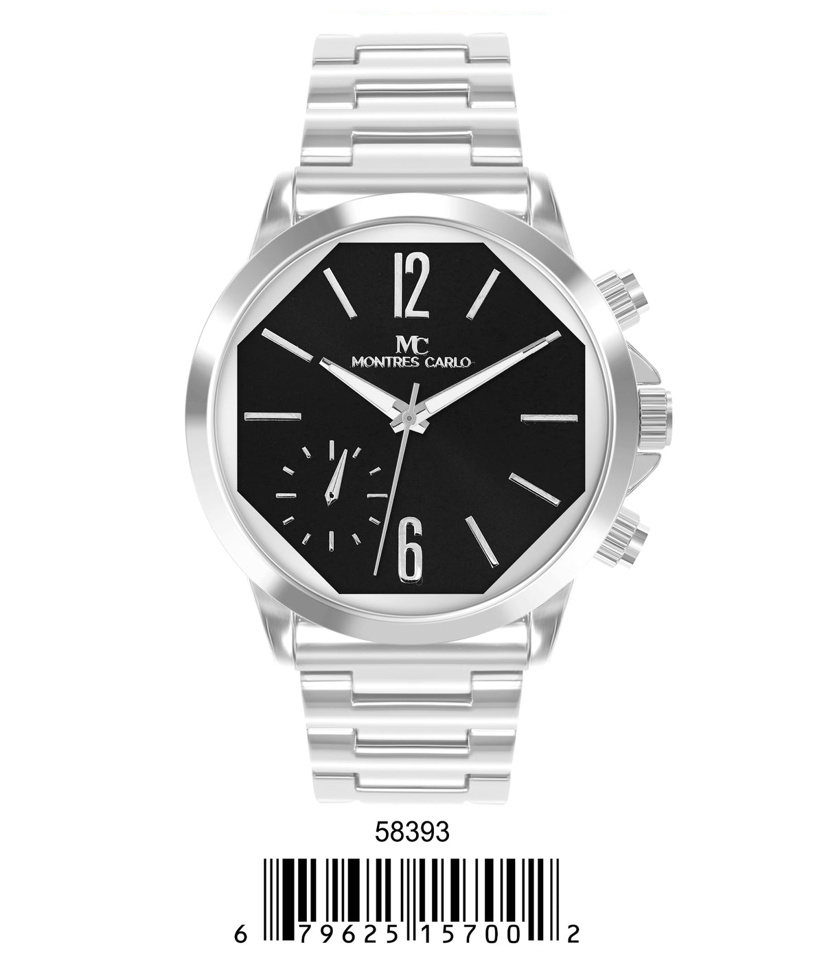 5839-Montres Carlo Metal Band Watch