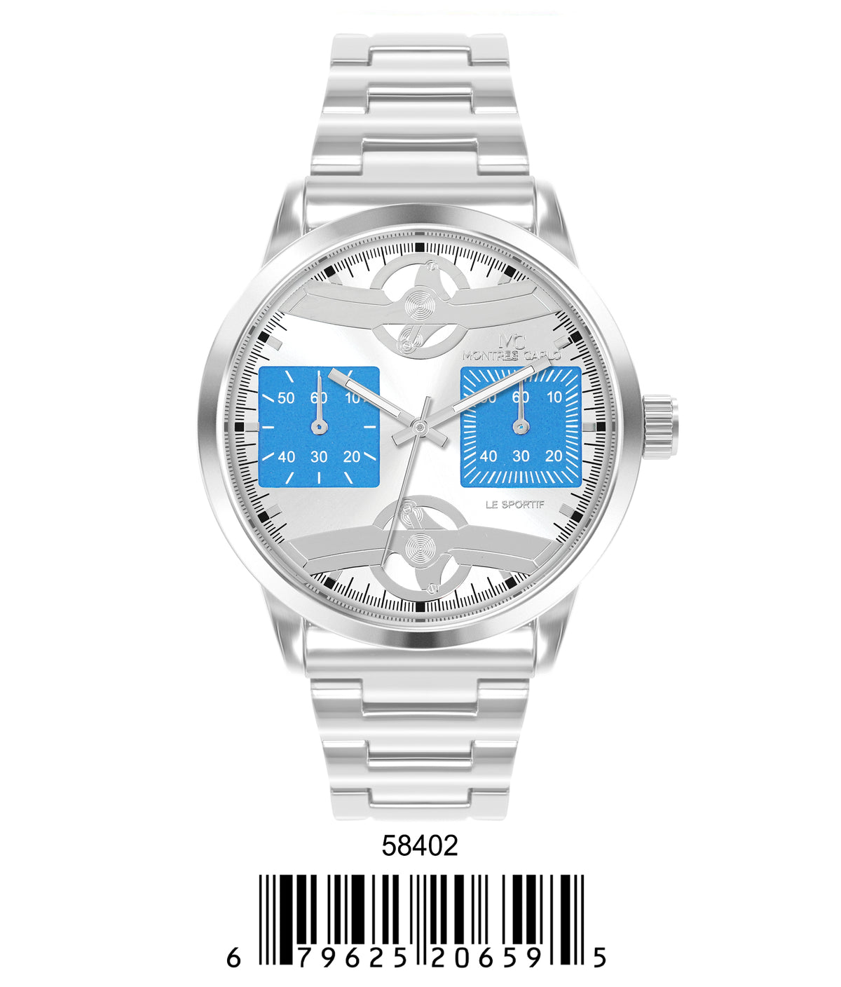 5840-Montres Carlo Metal Band Watch
