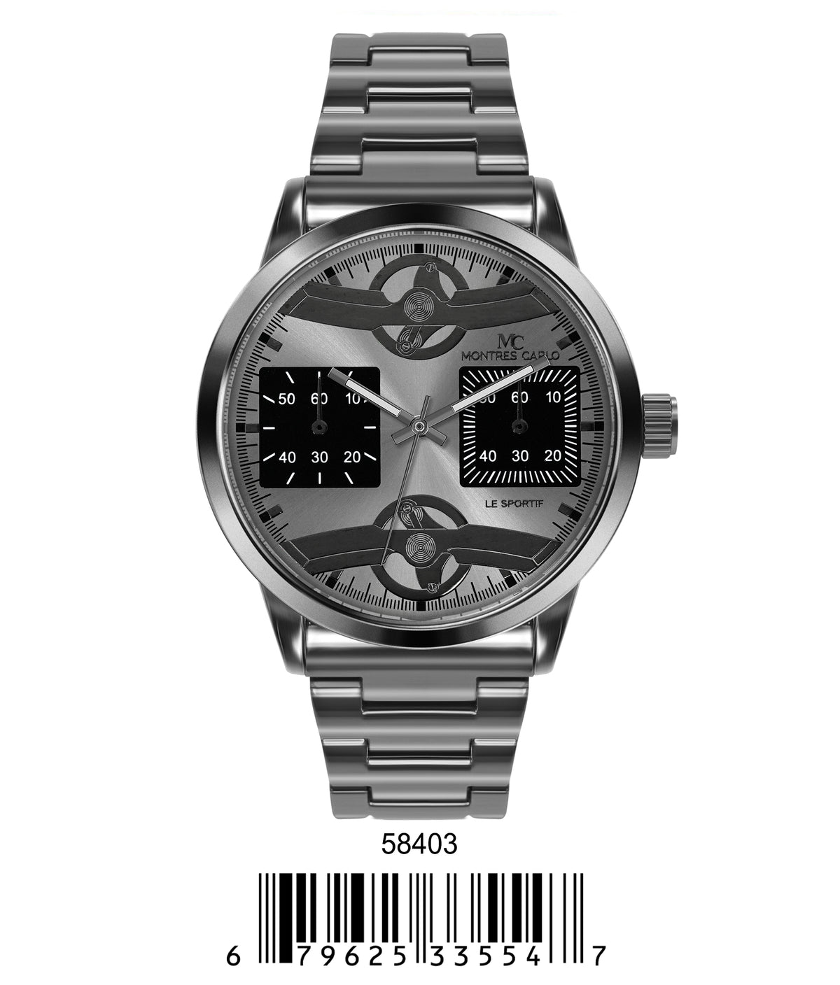 5840-Montres Carlo Metal Band Watch