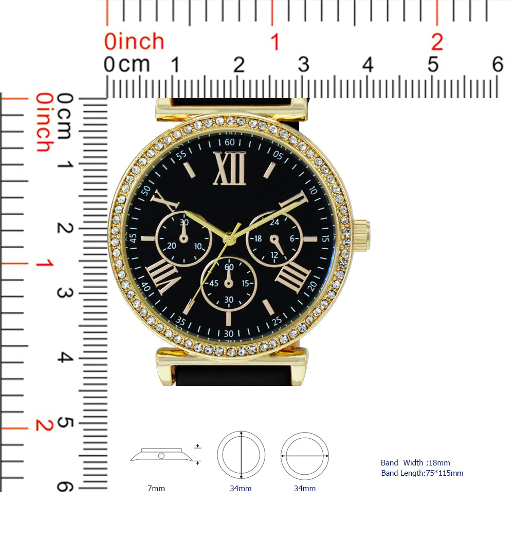 AS107-Montres Carlo Silicon Band Watch