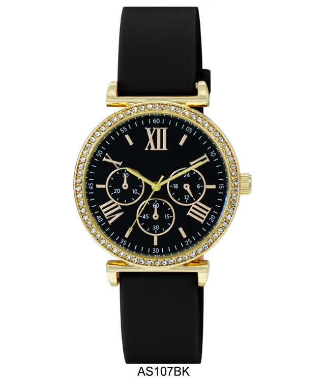 AS107-Montres Carlo Silicon Band Watch