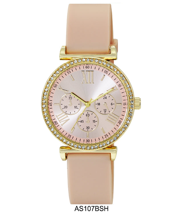 AS107-Montres Carlo Silicon Band Watch