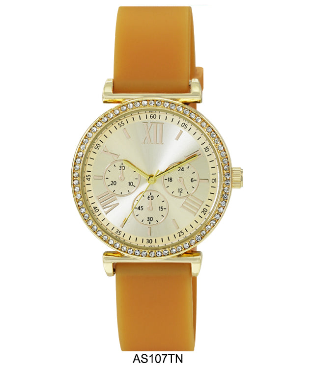 AS107-Montres Carlo Silicon Band Watch