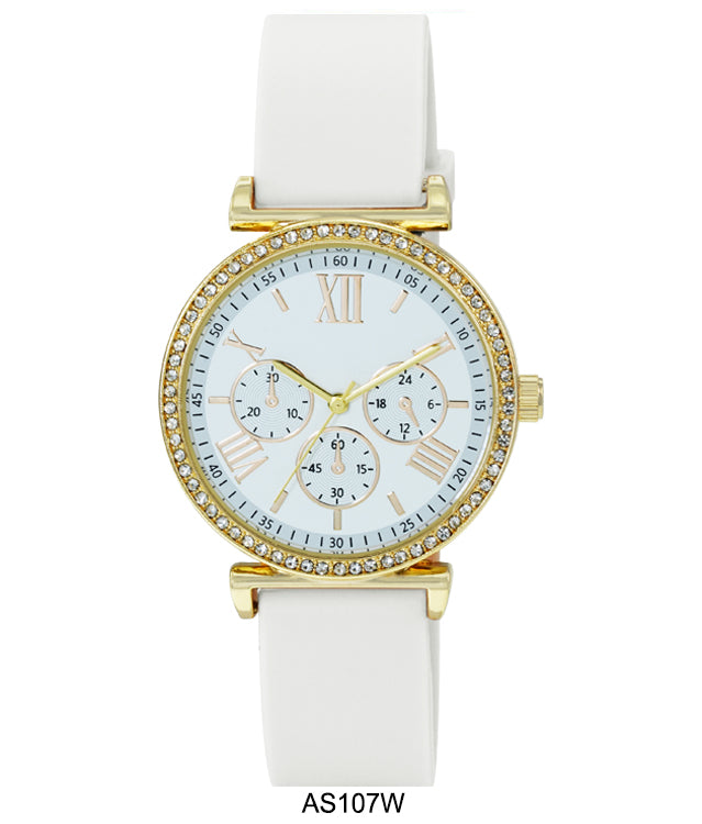 AS107-Montres Carlo Silicon Band Watch