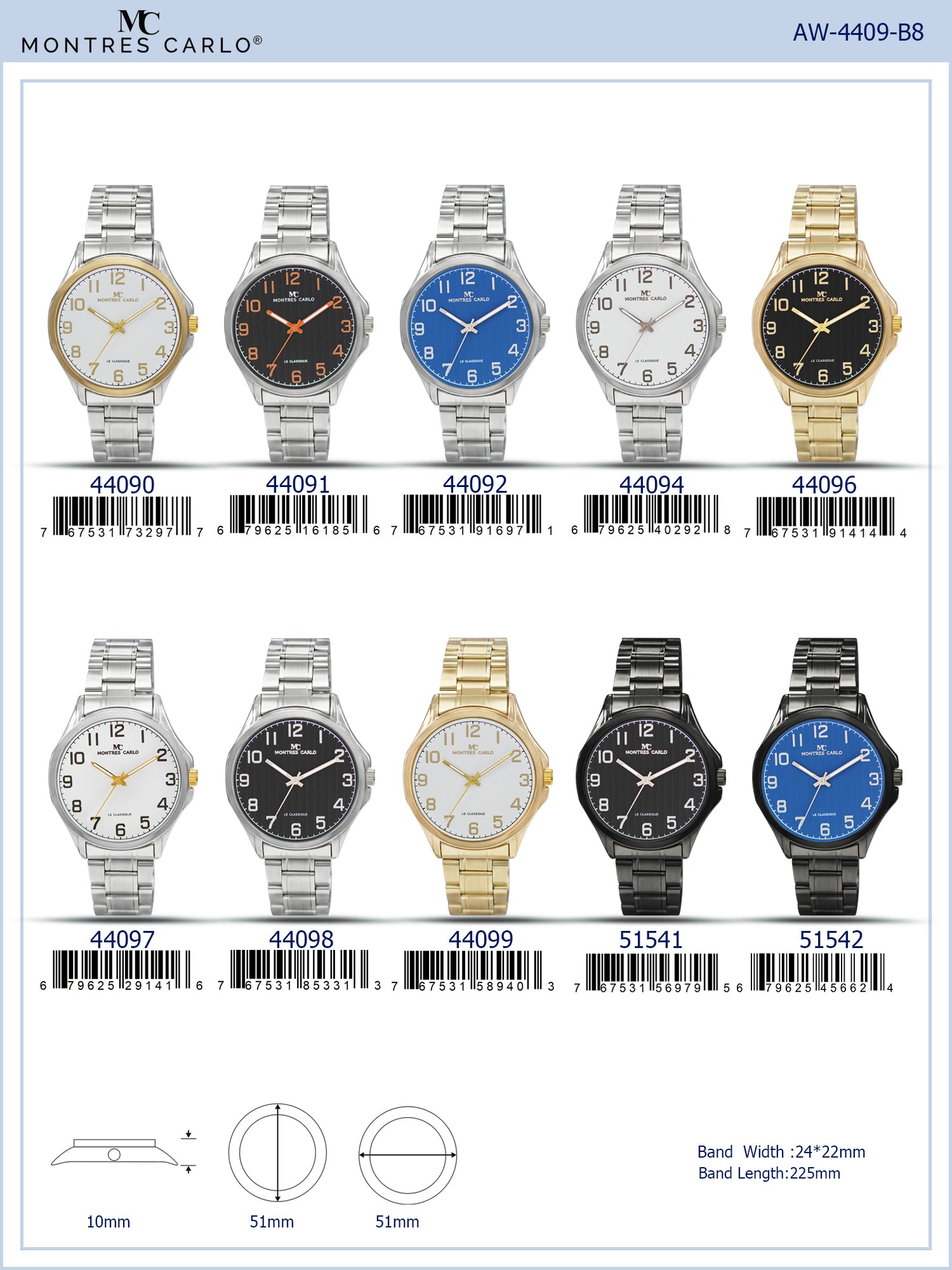 4409 - Metal Band Watch