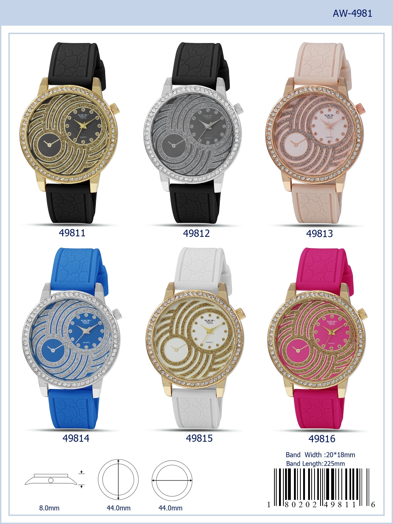 4981 - Silicon Band Watch - Special