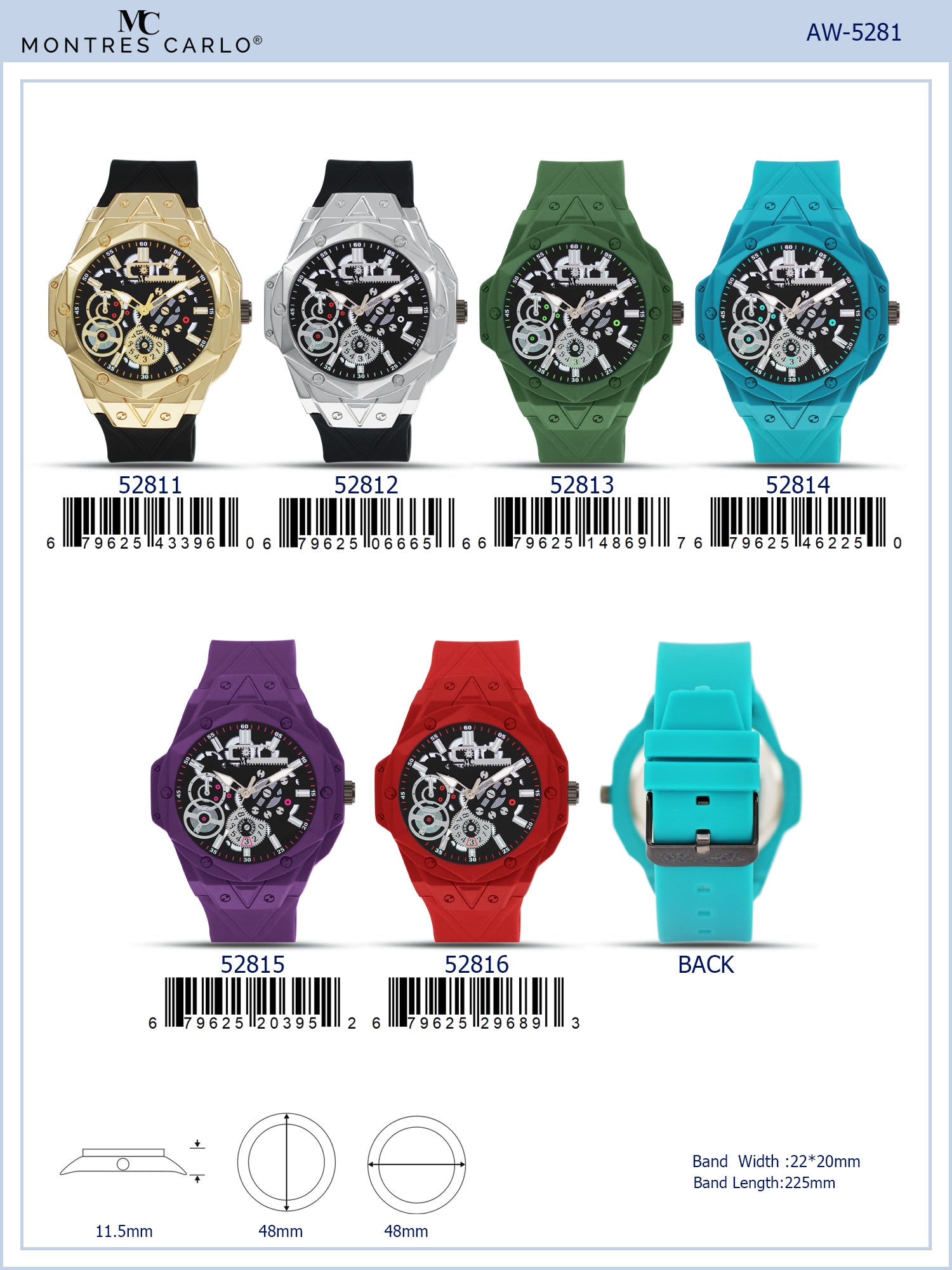 5281 - Silicon Band Watch