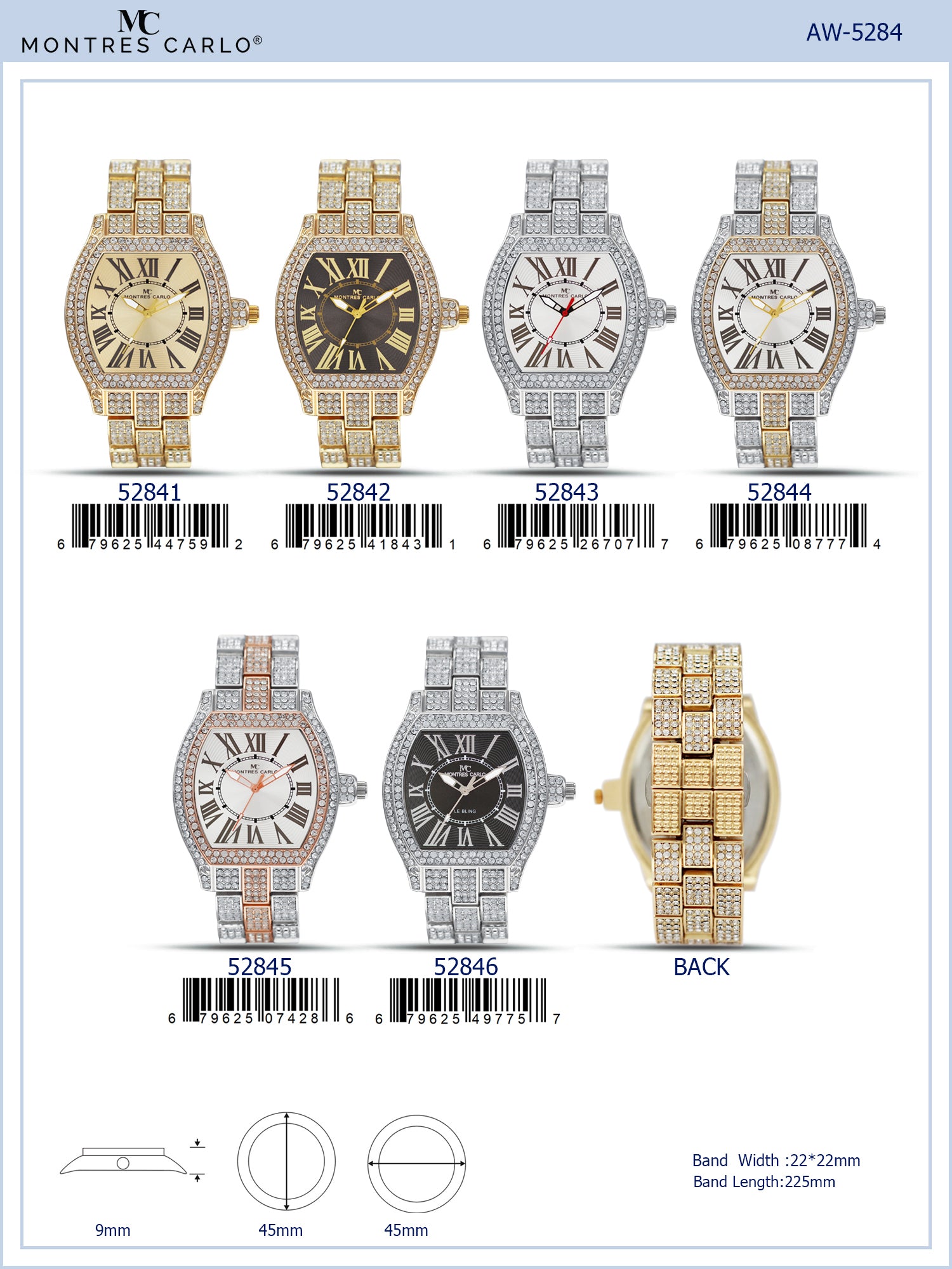 5284 - Metal Band Watch