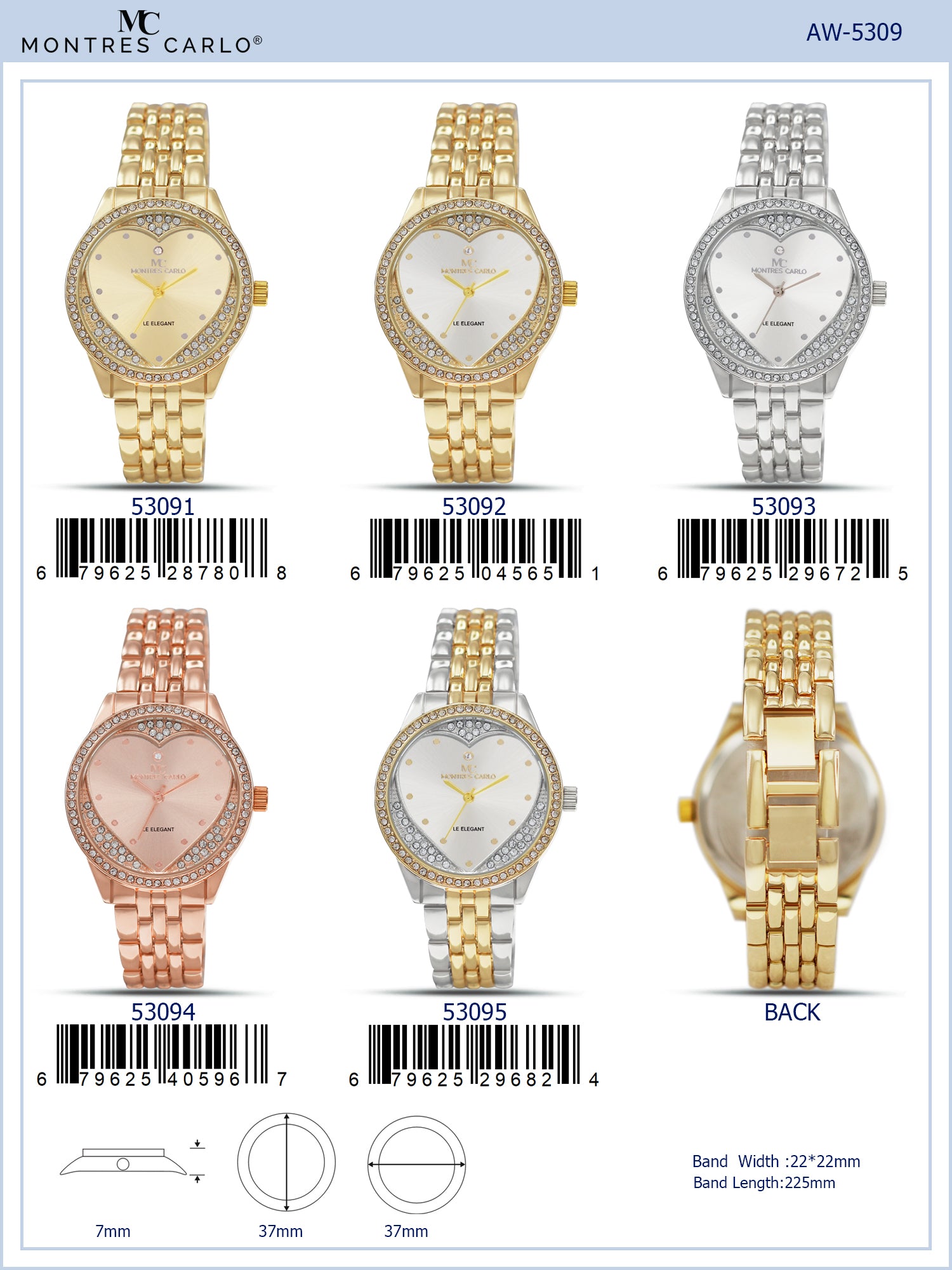 5309 - Metal Band Watch