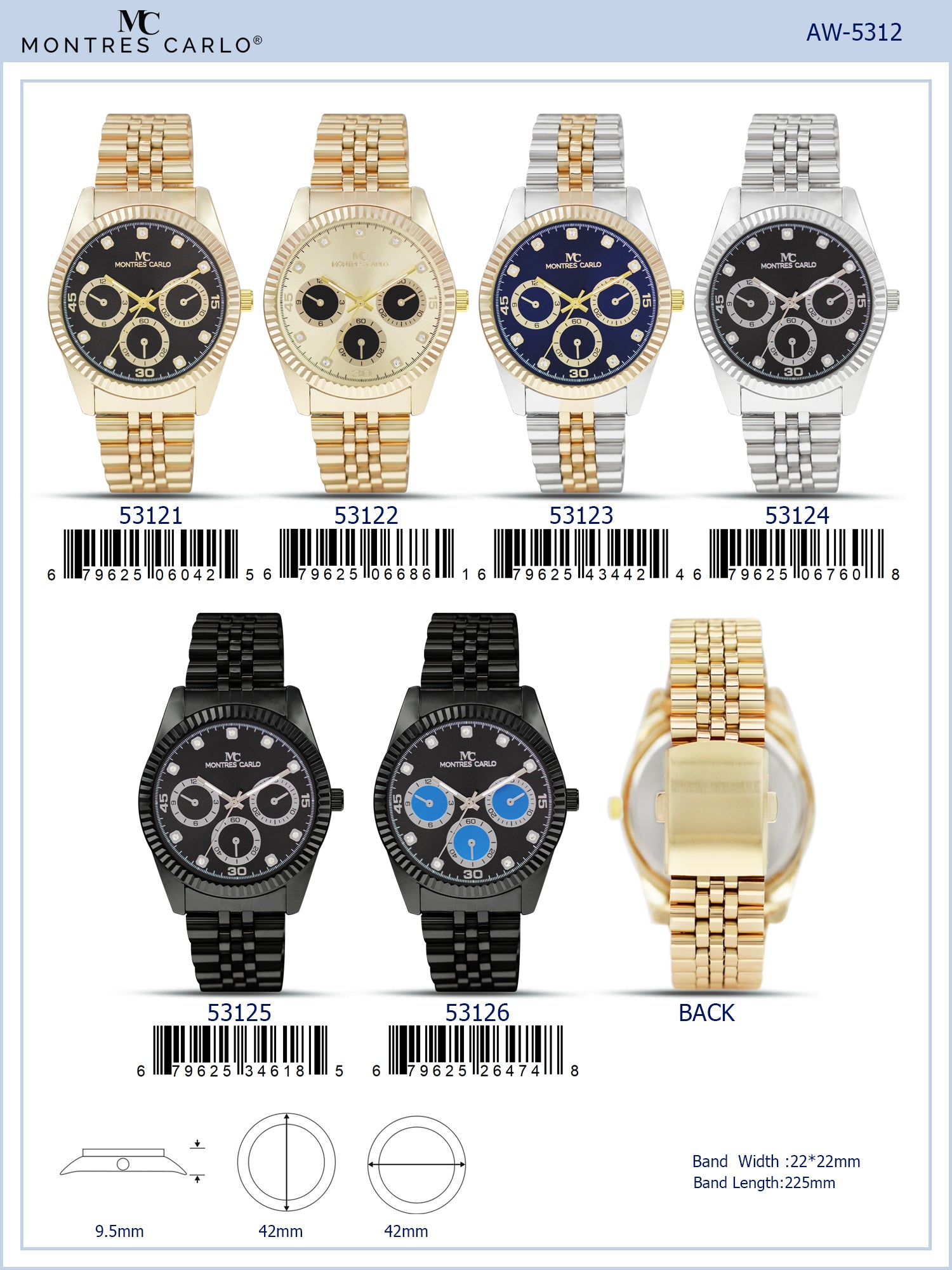 5014 - Reloj con correa de metal