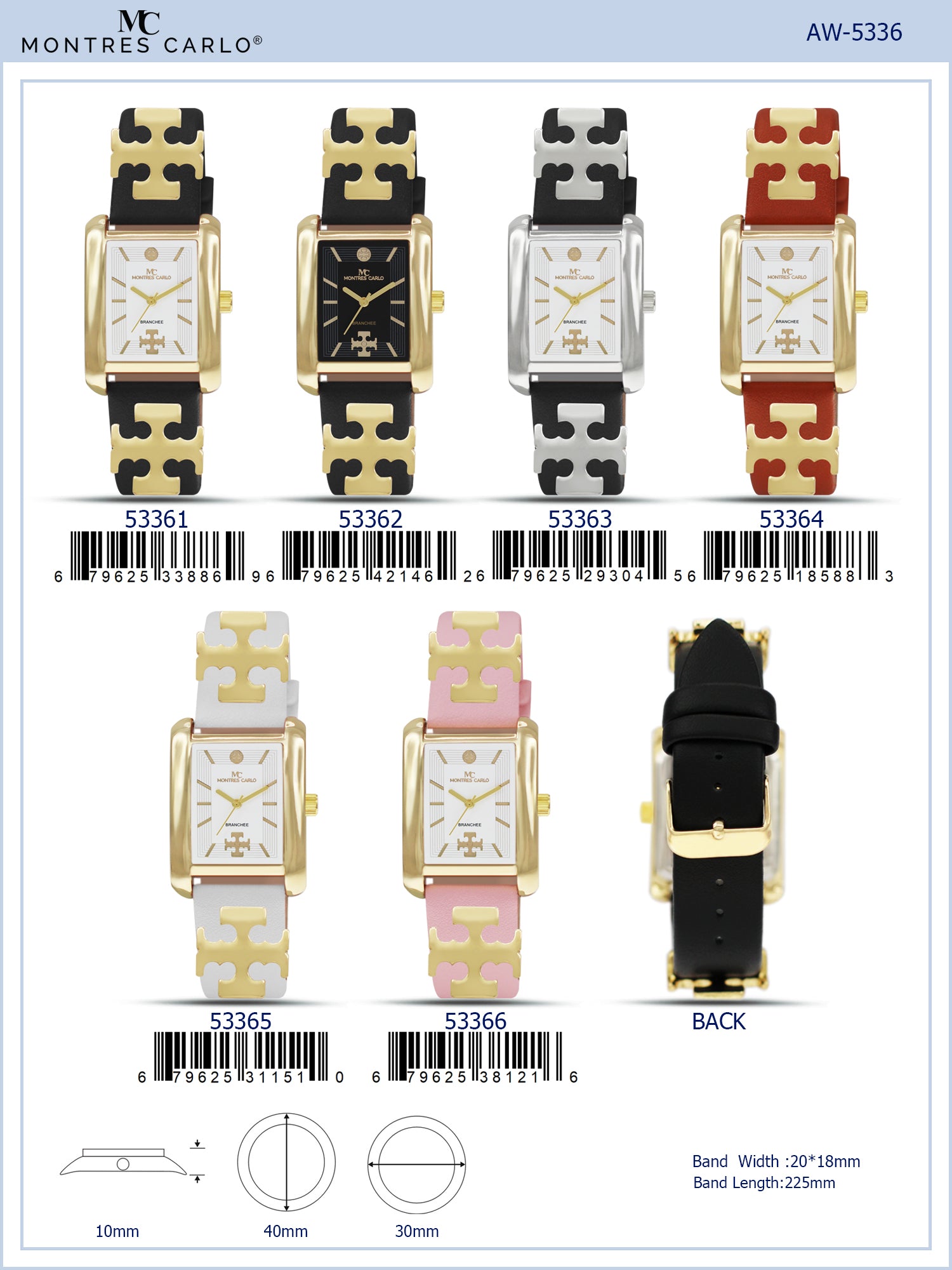 5336 - Faux Leather Band Watch