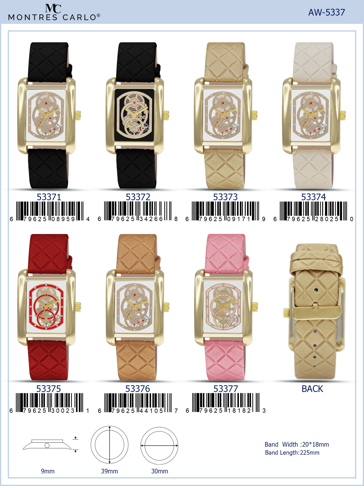 5256 - Reloj con correa de cuero vegano