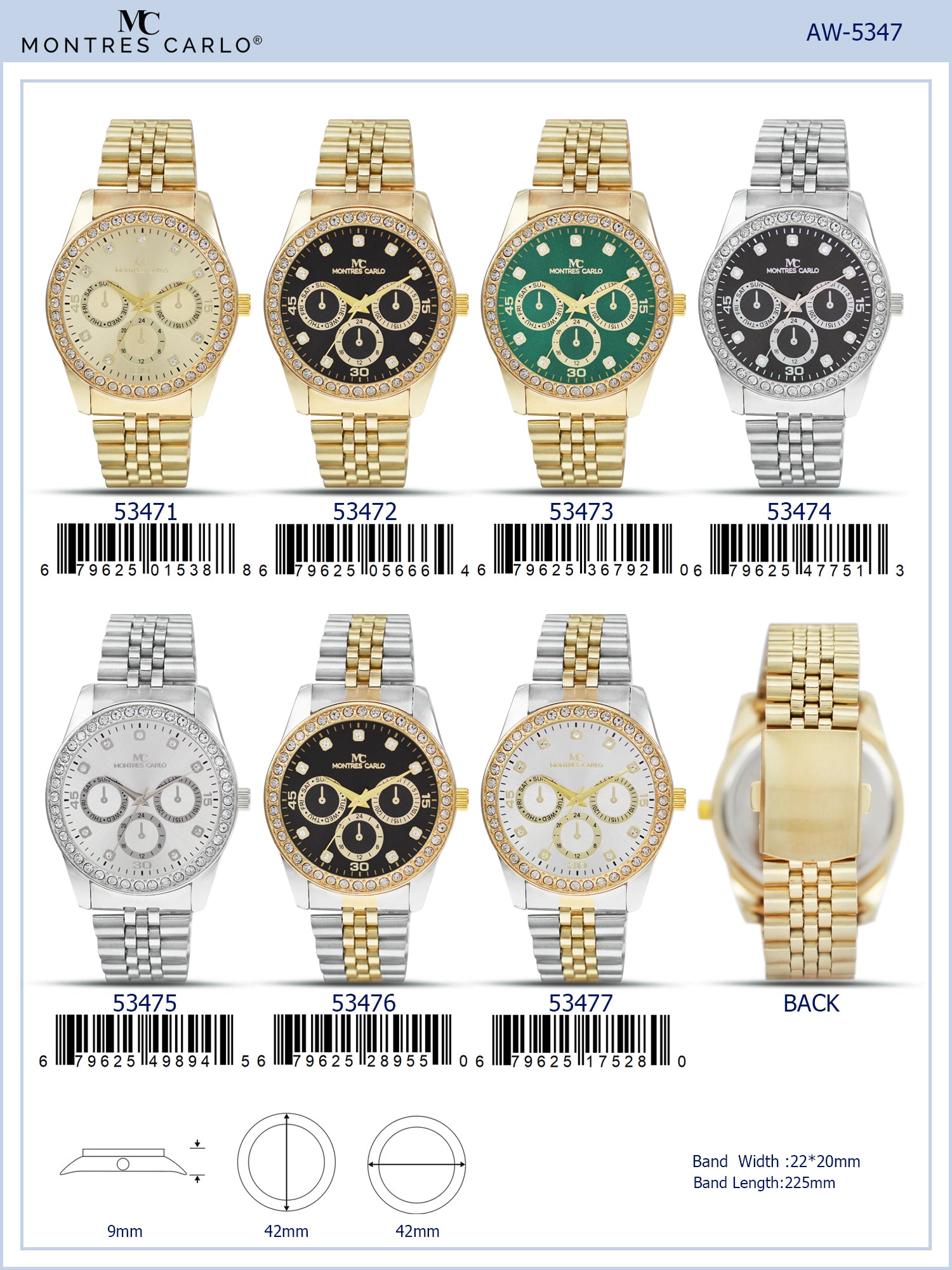 5014 - Reloj con correa de metal