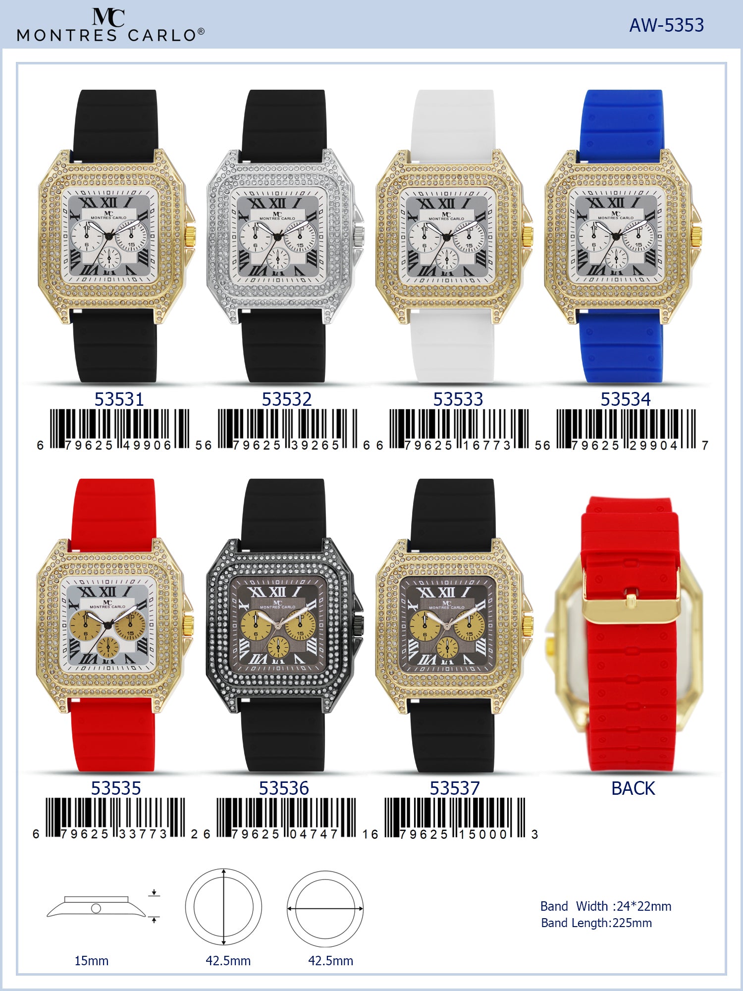 5353 - Iced Out Watch