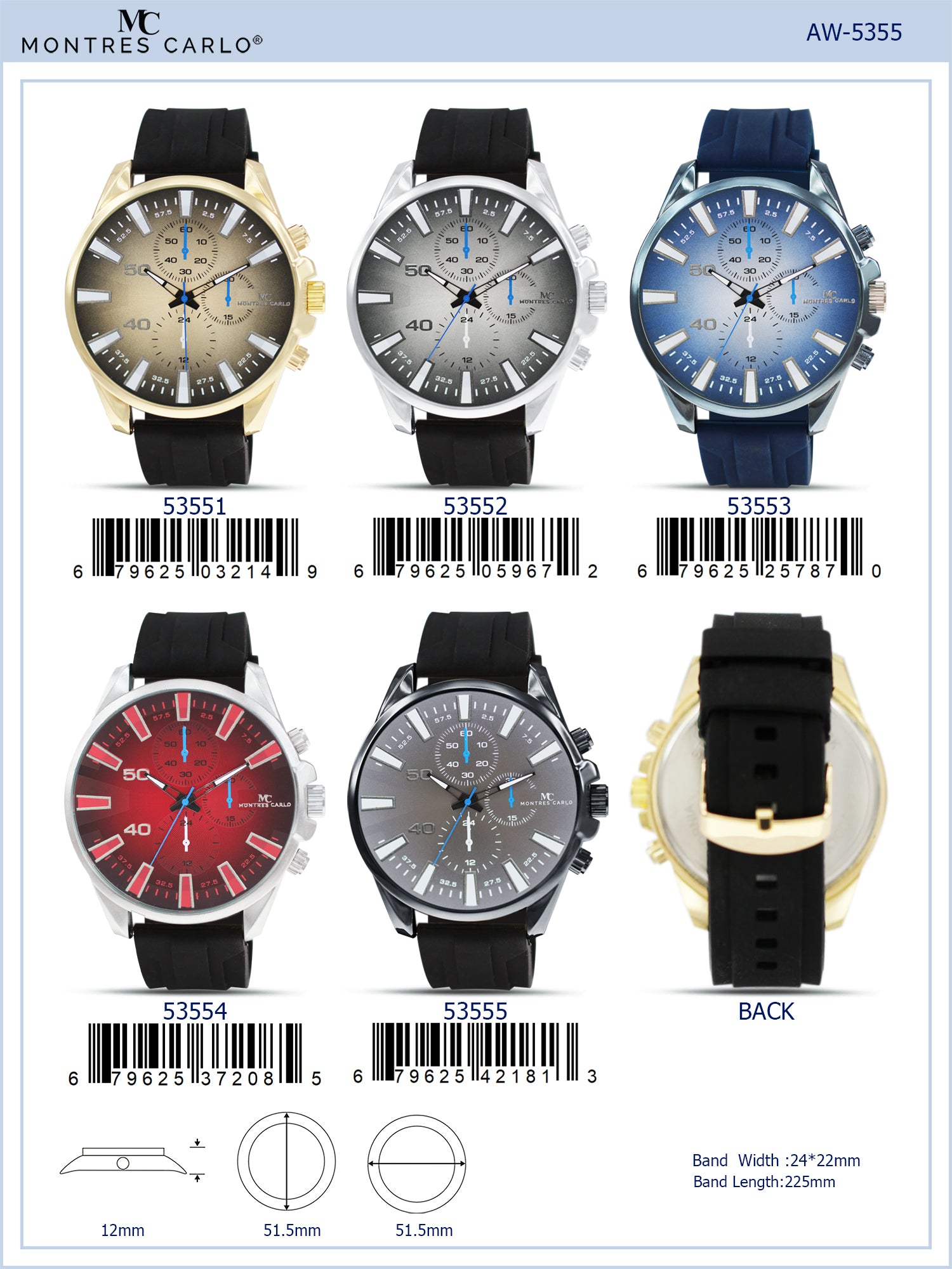 5355 - Silicon Band Watch