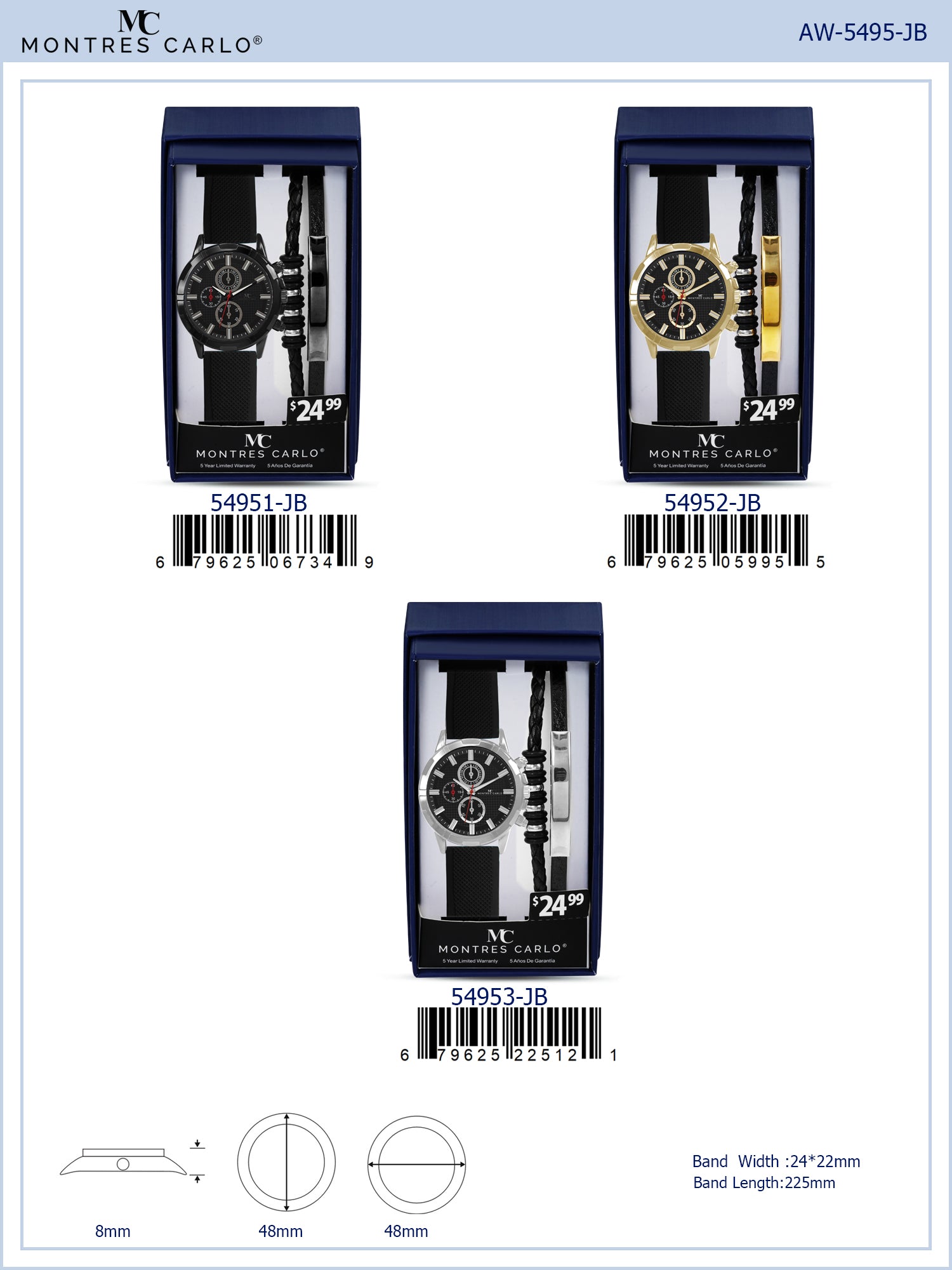 5495-JB - Watch Gift Box Collection