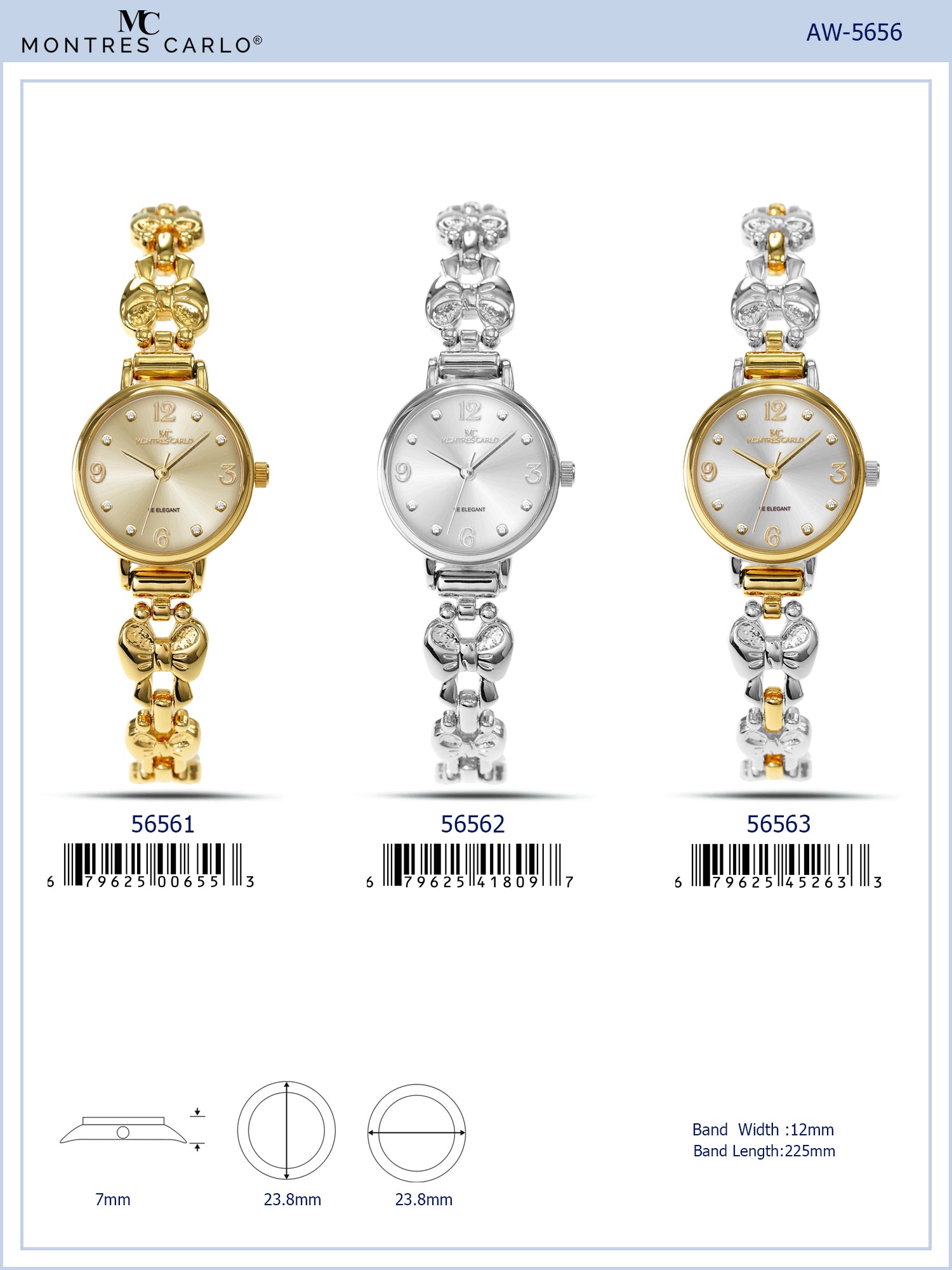 5656-Montres Carlo Bracelet Watch