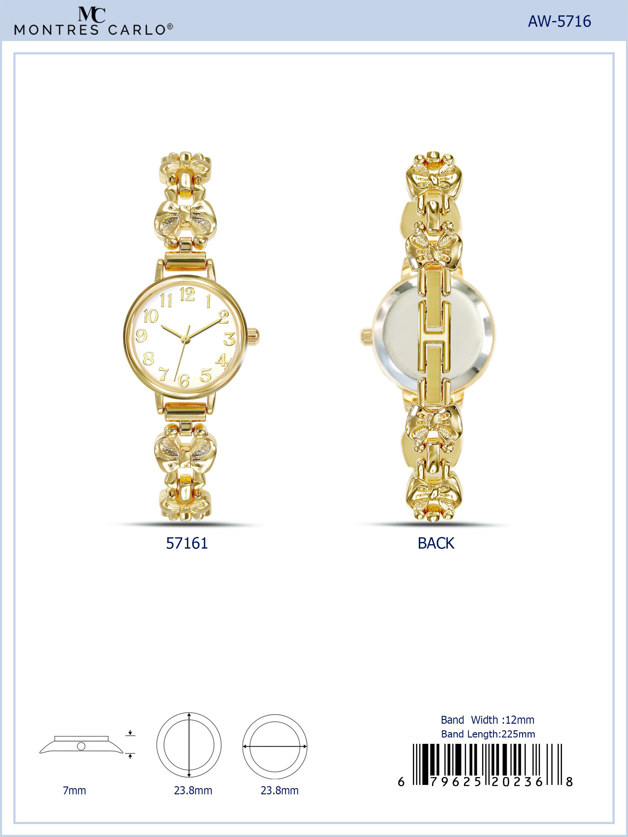 5716-Montres Carlo Bracelet Watch