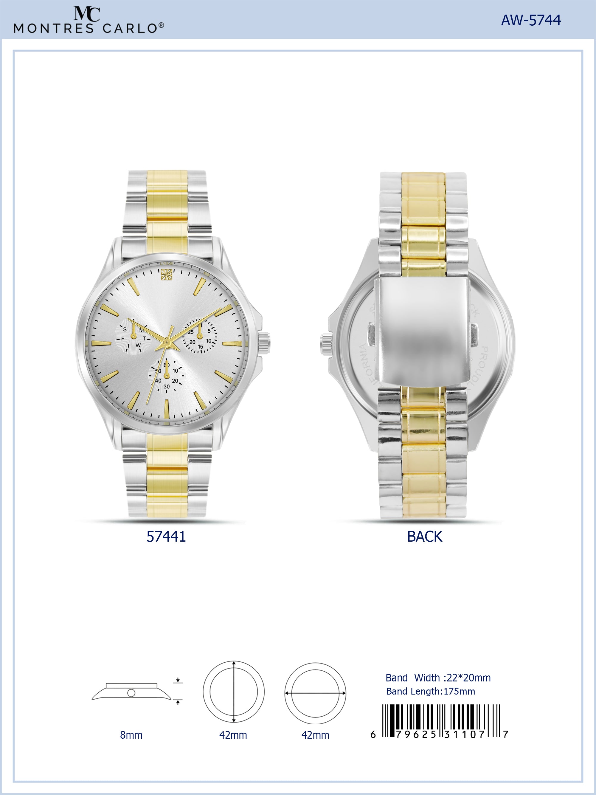 5744 Metal Band Watch