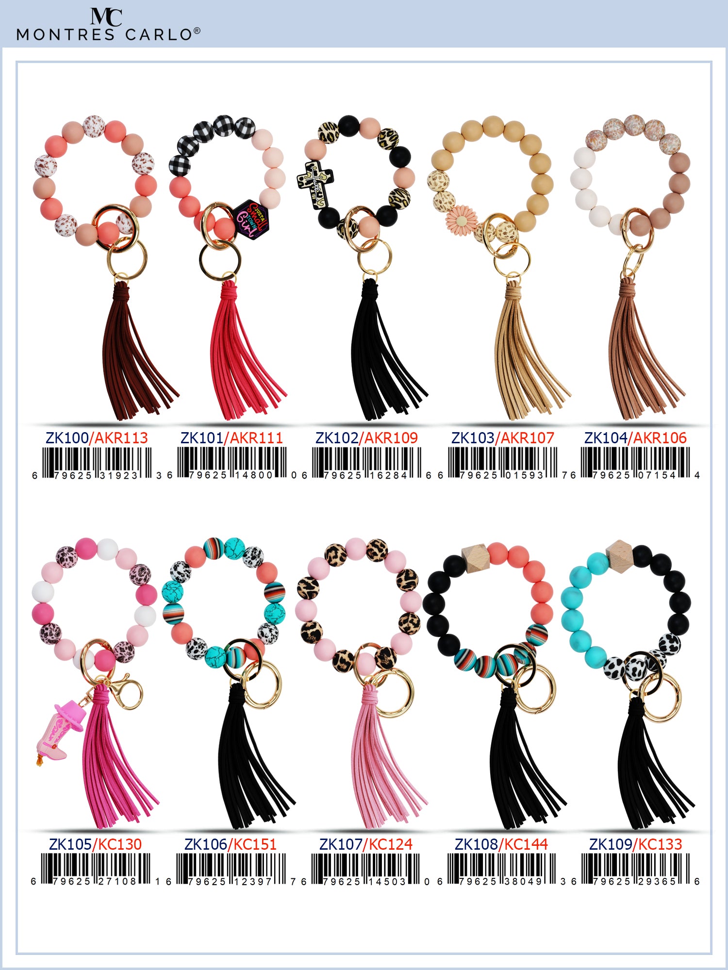 Montres Carlo Tassel Wrist Keyring