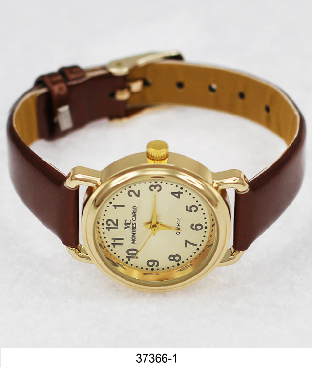 3736 - Faux Leather Band Watch