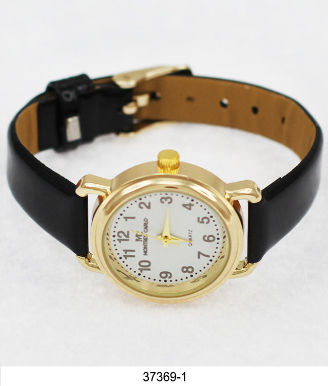 3736 - Faux Leather Band Watch