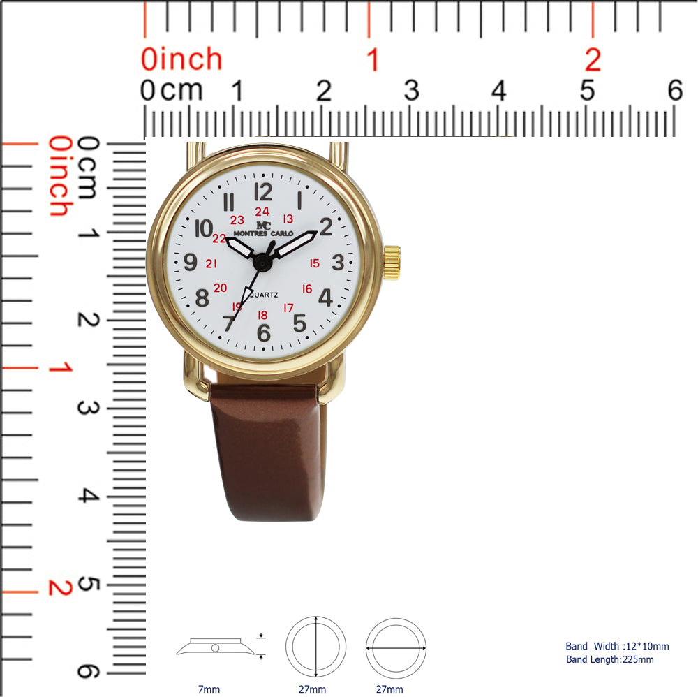 3743 - Reloj con correa de cuero vegano