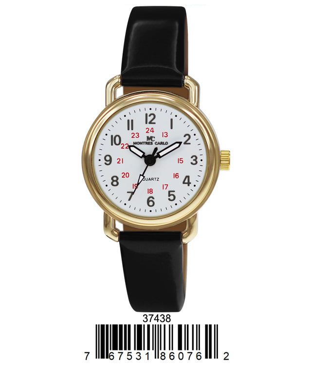 3743 - Reloj con correa de cuero vegano