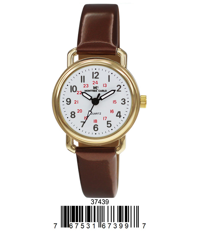 3743 - Reloj con correa de cuero vegano