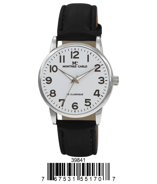 3984 -Faux Leather Band Watch