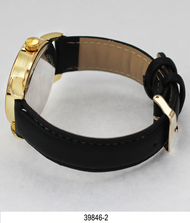3984 -Faux Leather Band Watch