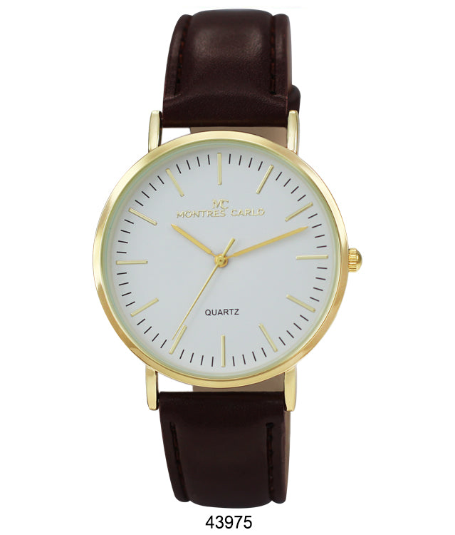 4397 - Faux Leather Band Watch
