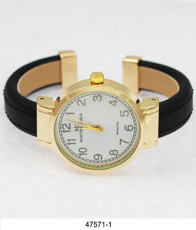 4757 - Leather Cuff Watch
