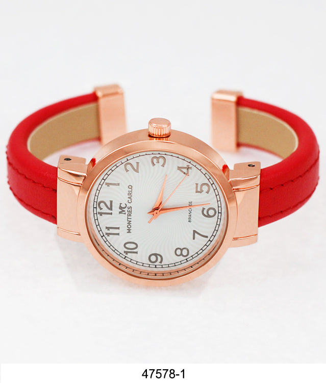 4757 - Leather Cuff Watch