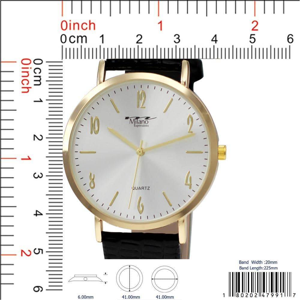 4799 - Faux Leather Band Watch