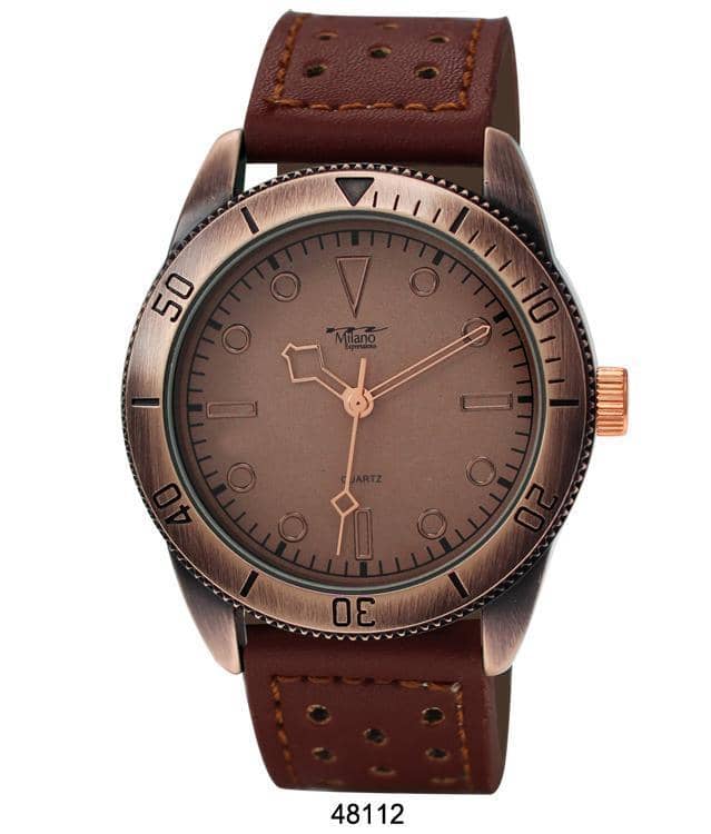 4811 - Faux Leather Band Watch