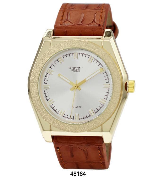 4818 - Faux Leather Band Watch