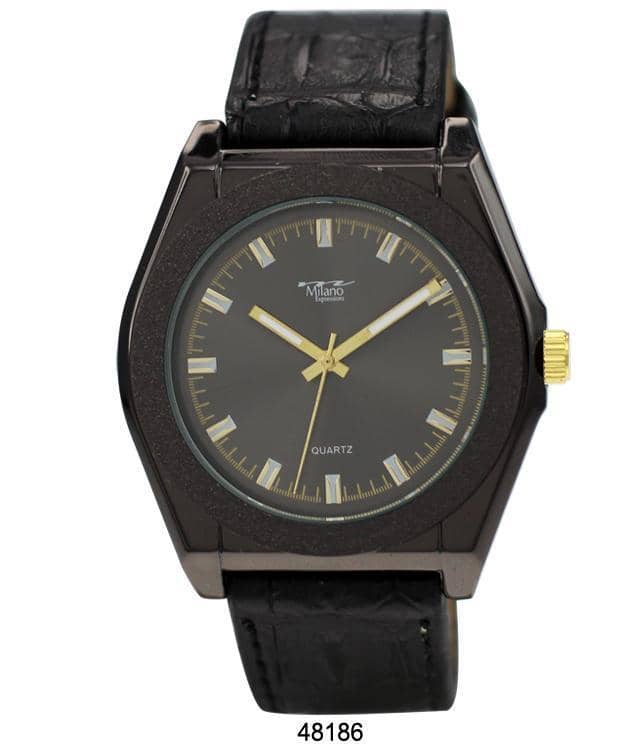 4818 - Faux Leather Band Watch