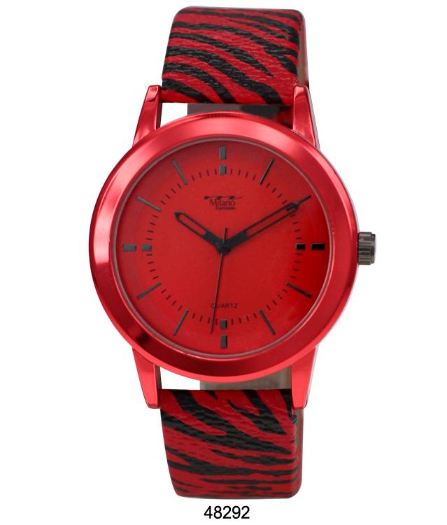 4829 - Faux Leather Band Watch