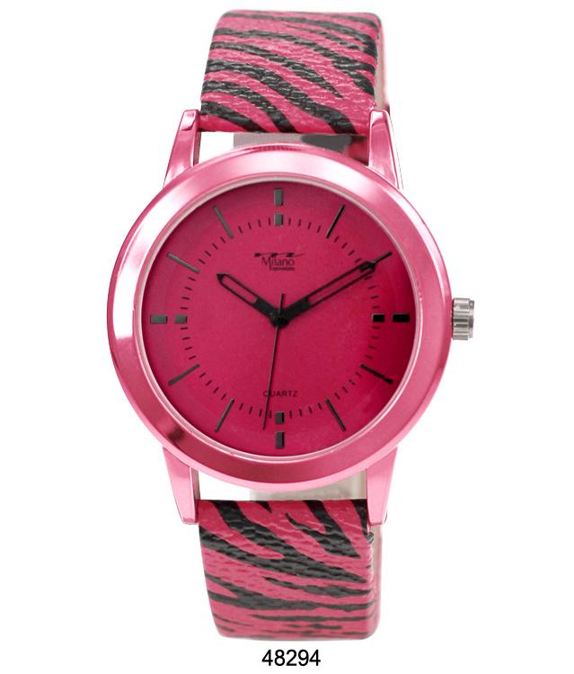 4829 - Faux Leather Band Watch