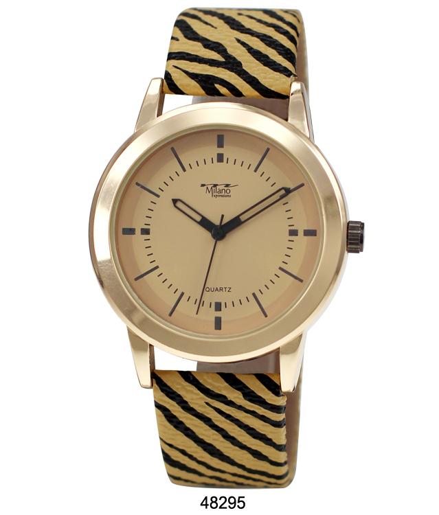 4829 - Faux Leather Band Watch