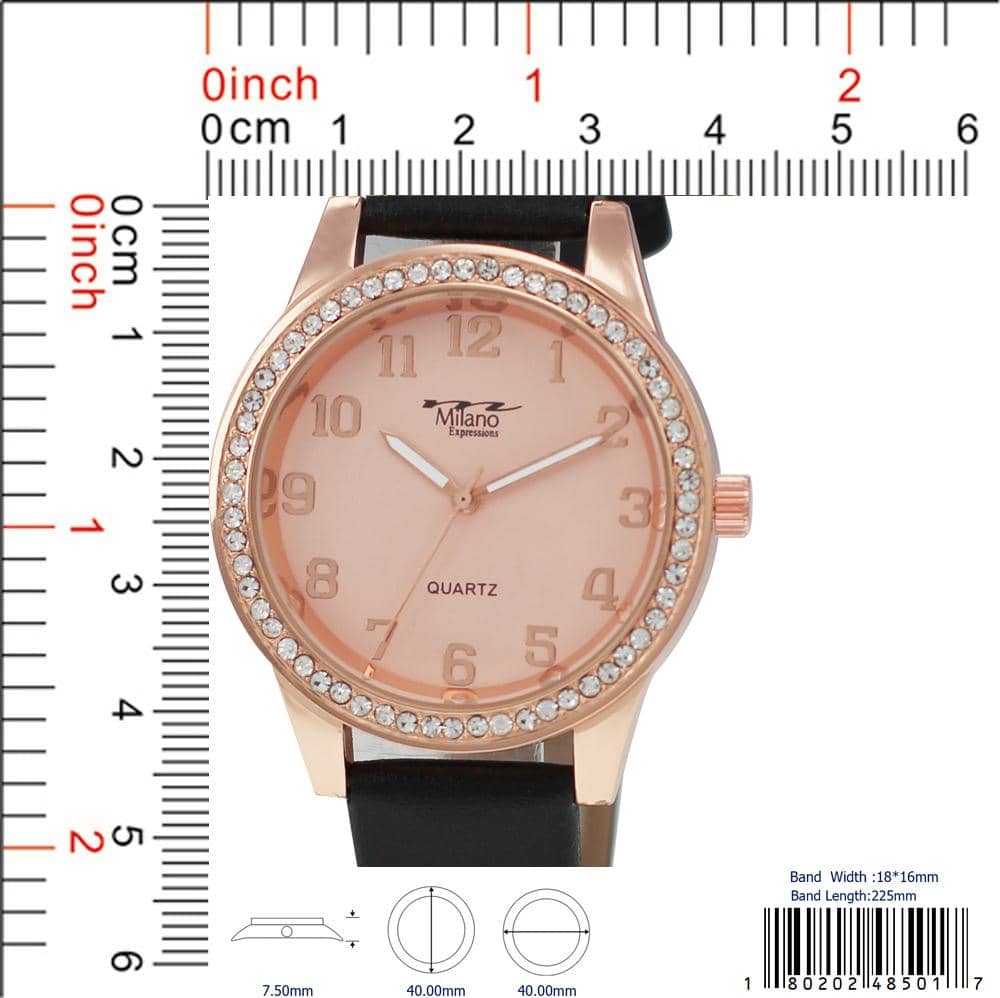4850 -Faux Leather Band Watch