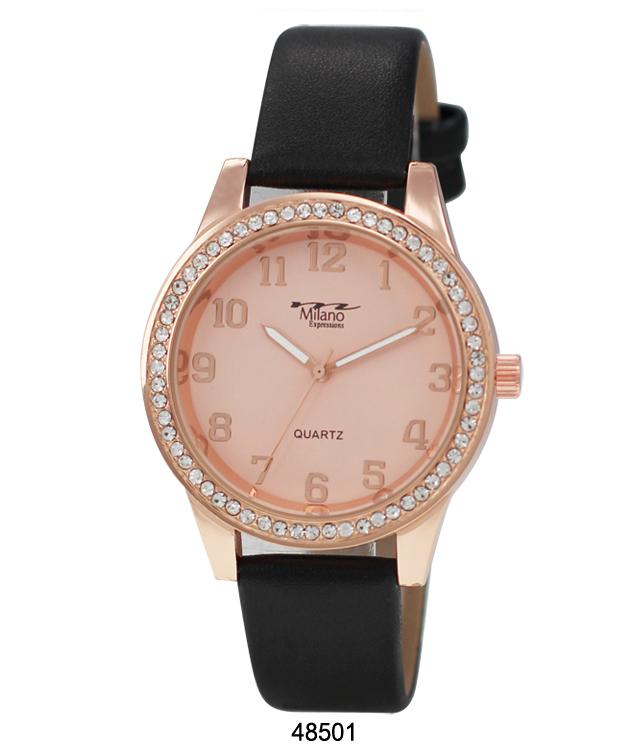 4850 -Faux Leather Band Watch
