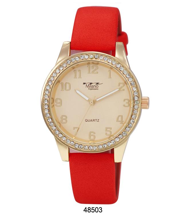 4850 -Faux Leather Band Watch